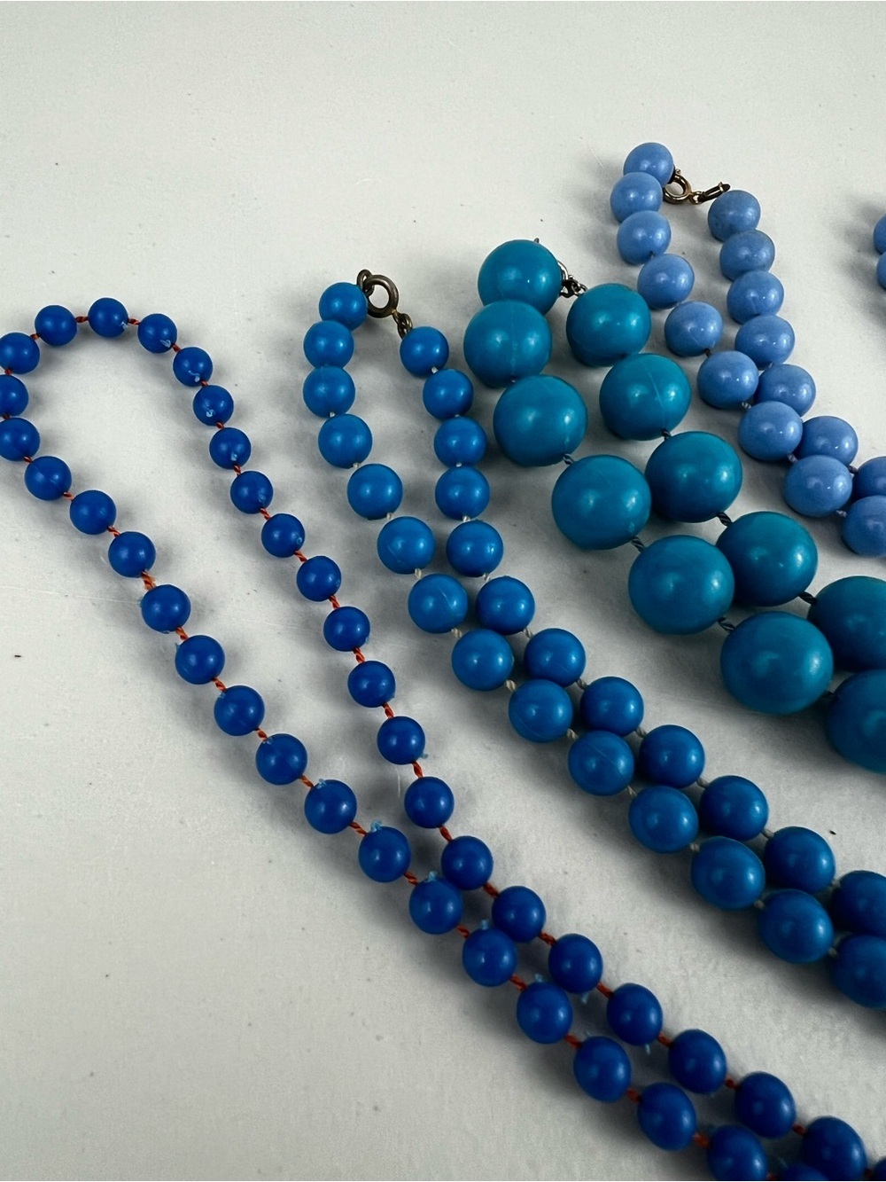Vintage Plastic Beaded Necklace Bundle - Picture 2 of 11